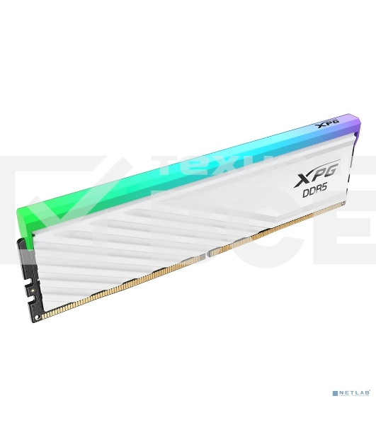 Оперативная память XPG Lancer Blade RGB, DDR5, 32Gb (2x16Gb), 6000MHz, CL34, DIMM, с радиаторами, RGB, белый