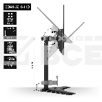 Настольная подставка ExeGate EDM1-3210-11D (для одного монитора 15'-32', VESA 75x75, 100x100, макс. нагрузка 10 кг, наклон -45°/+45°, поворот -45°/+45°, регулировка по высоте, черный), фото19