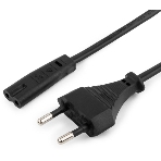 Кабель питания Cablexpert PC-184/2-1.5M черный (1.5м, CEE 7/16-C7, 2х0.5мм2, 2.5А) (PC-184/2-1.5M), фото3