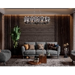 Светильник Ambrella light LH31205/12 SN/SM сатин никель/дымчатый E14*12 max 40W 1000*340*270, фото 1