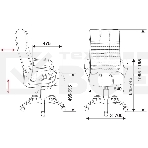 Кресло руководителя Бюрократ KB-10/BLACK черный, искусственная кожа, фото11