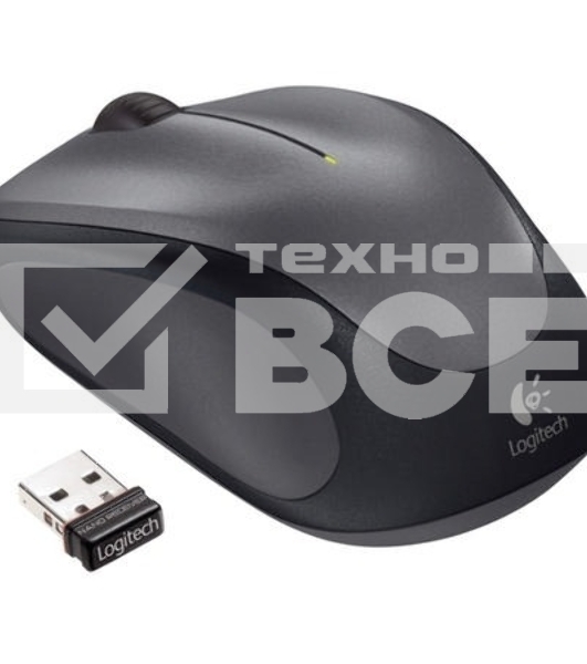 Мышь беспроводная Logitech M235 серый/черный, 1000 dpi, радиоканал, USB, кнопки - 3