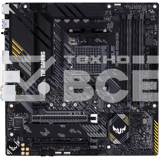 Материнская плата ASUS TUF GAMING B550M-PLUS, AM4, AMD B550, 4xDDR4, 4xSATA, 2xM.2, 1xPCIe 4.0 x16, 1xPCIe 3.0 x16, 1xPCIe x1, 1xHDMI, 1xDP, 1x 2.5Gb LAN, 4xUSB-A 3.2 Gen 1, 1xUSB-A 3.2 Gen 2, 2xUSB-A 2.0, 1xUSB-C 3.2 Gen 2, 5x3.5 мм, 7.1, mATX