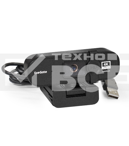 Веб-камера ExeGate EX287383RUS Stream HD 4000 4K UHD T-Tripod (матрица 1/3