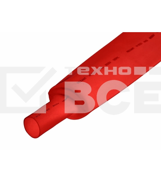 Трубка термоусадочная 40.0/20.0 1м красн. Rexant 24-0004