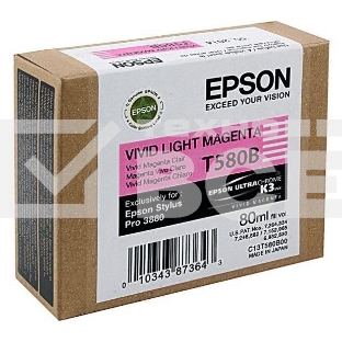 Картридж струйный Epson C13T580B00 светло-пурпурный (80ml)