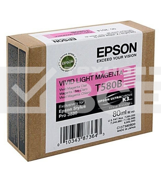 Картридж струйный Epson C13T580B00 светло-пурпурный (80ml)