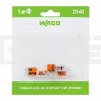 Универсальная 2-х проводная клемма, 5 штук (серия 221-412), фото 1