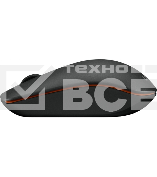 Мышь беспроводная Lenovo 400 черный, 1200 dpi, радиоканал, USB, кнопки - 3