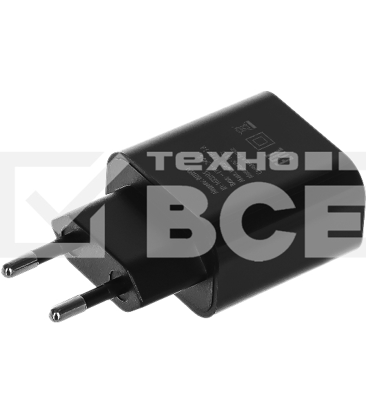 Сетевое зарядное устройство Buro BUWD1 3A PD+QC черный