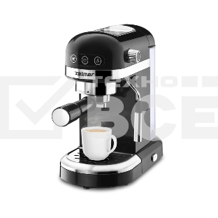 Кофеварка рожковая Zelmer EXPRESSO ZCM7295 черный, исп. кофе - молотый/чалды, 1.4 л, 1350 Вт, 20 Бар.