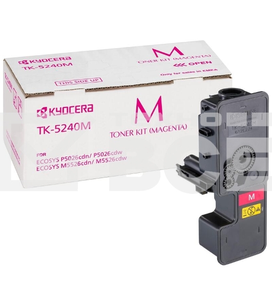 Картридж лазерный Kyocera TK-5240M (1T02R7BNL0) пурпурный для P5026cdn/cdw, M5526cdn/cdw 3000 стр.