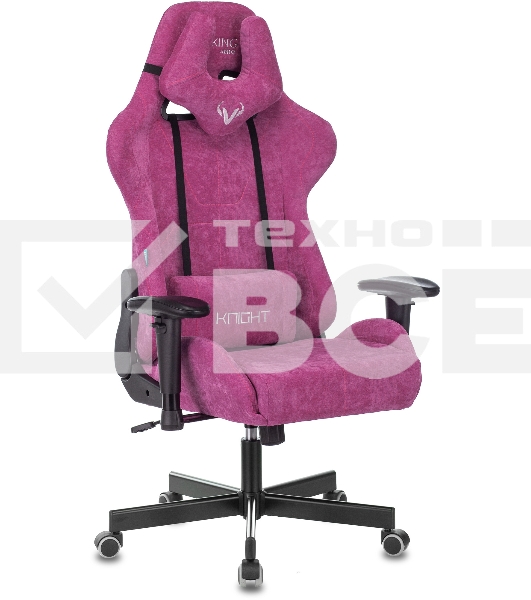 Кресло игровое Бюрократ VIKING KNIGHT LT15 FABRIC малиновый крестовина металл/пластик