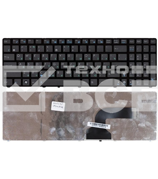 Клавиатура для ноутбука Asus K52 K53 G73 A52 G60 черная с рамкой