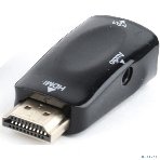 Адаптер Filum HDMI - VGA, 0.15 м., разъемы: HDMI A male-VGA female-mini jack female, пакет. (FL-A-HM-VGAF-mjack-1), фото 1