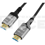 Кабель аудио-видео Digma HDMI (m)/HDMI (m) 10м. позолоч.конт. черный (HDMI-AOC2.1-10), фото8