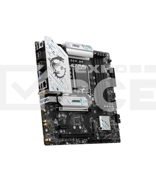 Материнская плата MSI B760M GAMING PLUS WIFI DDR4, LGA1700, Intel B760, 4xDDR4, 4xSATA, 2xM.2, 1xPCIe 4.0 x16, 1xPCIe 4.0 x4, 2xPCIe 3.0 x1, 2xDP, 2xHDMI, 1x2.5Gb LAN, Wi-Fi 6E, Bluetooth 5.3, 4xUSB-A 5Gbps, 6xUSB-A 2.0, 3x3.5 мм, 7.1, mATX