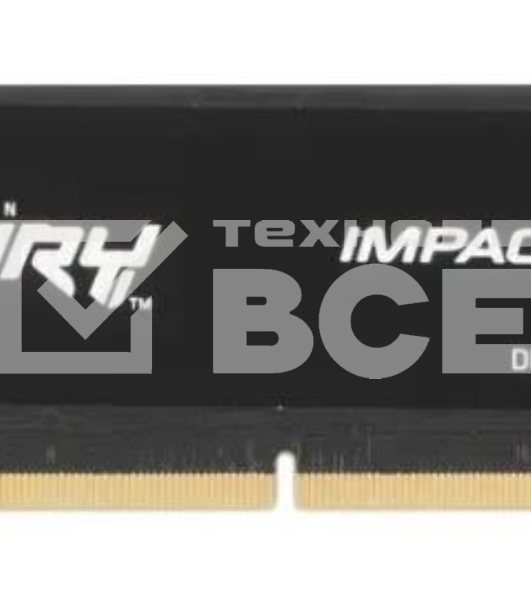 Оперативная память Kingston Fury Impact, DDR5, 16GB (1x16 GB), 5600 MHz, CL40, SO-DIMM