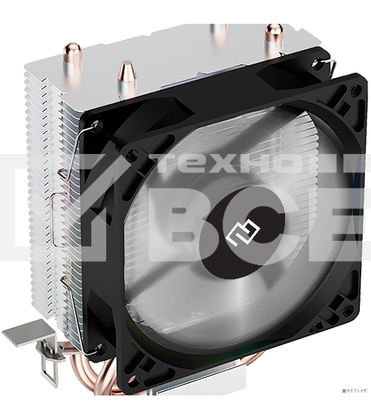 Кулер для процессора Digma D-CPC110-PWM1 черный, 90 мм, алюминий/медь, 2200 об/мин, 23 дБ, 4 pin, 110 Вт, 130 мм