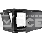 Шкаф телекоммуникационный настенный разборный ЦМО ЭКОНОМ 6U (600 x 350) дверь металл, цвет черный (ШРН-Э-6.350.1-9005), фото7