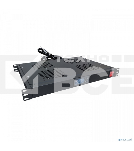 Модуль вентиляторный NTSS (NTSS-FAN4/19T-BL) 4 вент. черный (упак.:1шт)