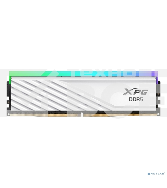 Оперативная память XPG Lancer Blade RGB, DDR5, 32Gb (2x16Gb), 6000MHz, CL34, DIMM, с радиаторами, RGB, белый