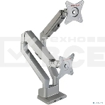 Кронштейн Arm media LCD-T36 серебристый, 4 шт/уп. Кр. алюм. настол. для 2-х мон. 15'-34', max 2х9 кг, нак. ±45°, пов. ±180°, от стола 495 мм, max VESA 100x100 мм., фото13