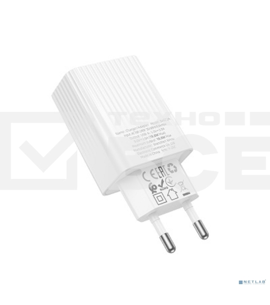 Сетевое зарядное устройство BOROFONE BAS72A/Сетевое ЗУ/QC 3.0/1 USB/Выход: 18W/белый