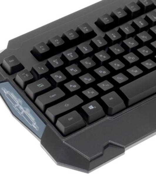 Клавиатура Oklick 731G проводная, USB Type-A, серый/белый
