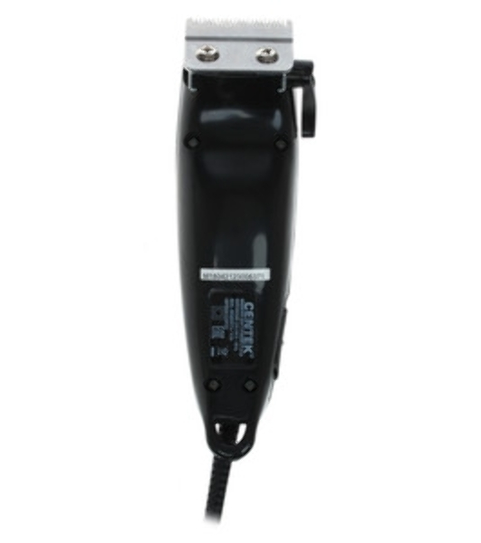 Машинка для стрижки Centek CT-2123 (черный/серебро) 10Вт, стальные лезвия, прорезиненный корпус