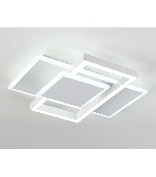 Потолочный светодиодный светильник Ambrella light FA1021/3 WH белый 50W 3000K-6400K 380*345*75 (ПДУ ИК)
