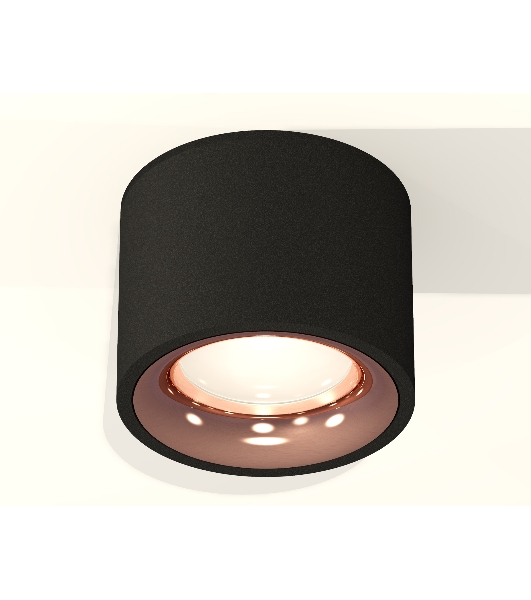 Светильник Ambrella Light XS7511025 SBK/PPG черный песок/золото розовое полированное MR16 GU5.3 (C7511, N7015)
