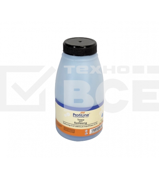Тонер для принтеров Samsung CLP-300/CLX-3160/Phaser 6010/6110/6120/WC 6000/6015 cyan 45 гр ProfiLine Фасовка РФ