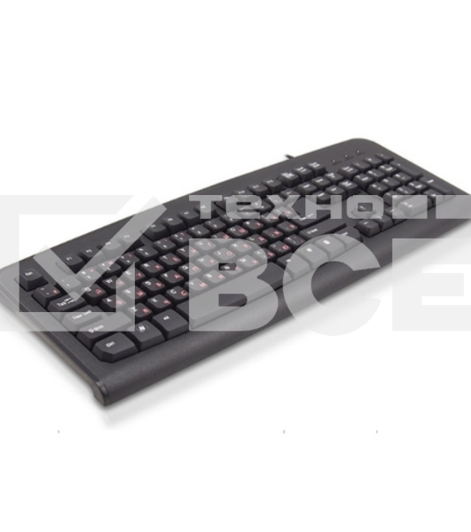 Клавиатура Lime K-0494 RLSK USB Standart Black 104 keyboard with RUS/LAT keys and Special scroll key, Rus(red)/Lat(white)
