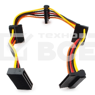 Кабель Cablexpert Кабеля питания SATA, 4x15pin(M)/15pin(F), 40см (CC-SATAMF-03)