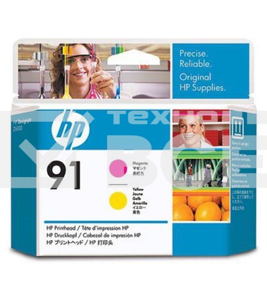 Картридж струйный HP №91 C9461A пурпурный/желтый печатающая головка для HP DJ Z6100