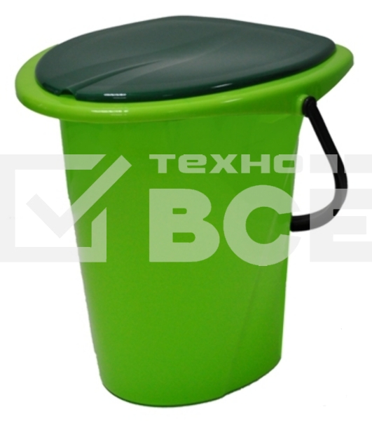 Ведро-туалет INGREEN ING30001СЛ-7РS салатовый (в уп. 7 шт)