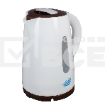 Чайник электрический Великие Реки Томь-1 бел/коричневый, фото 1