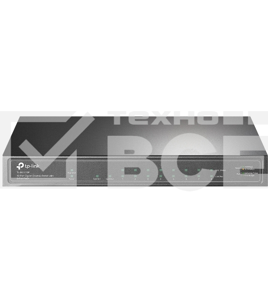Коммутатор TP-Link TL-SG1210P 10-портовый гигабитный настольный с 8 портами PoE+ SMB