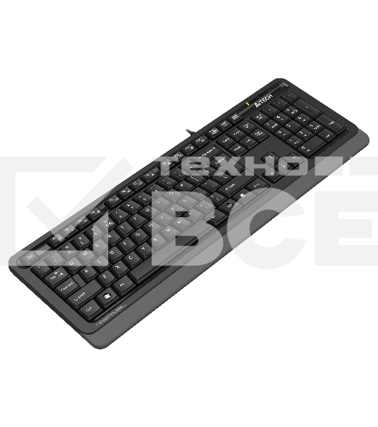 Клавиатура A4Tech Fstyler FKS10 проводная, USB, черный/серый