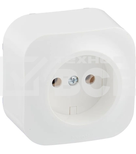 Розетка Legrand 782210 без заземления без шторок (Белая)