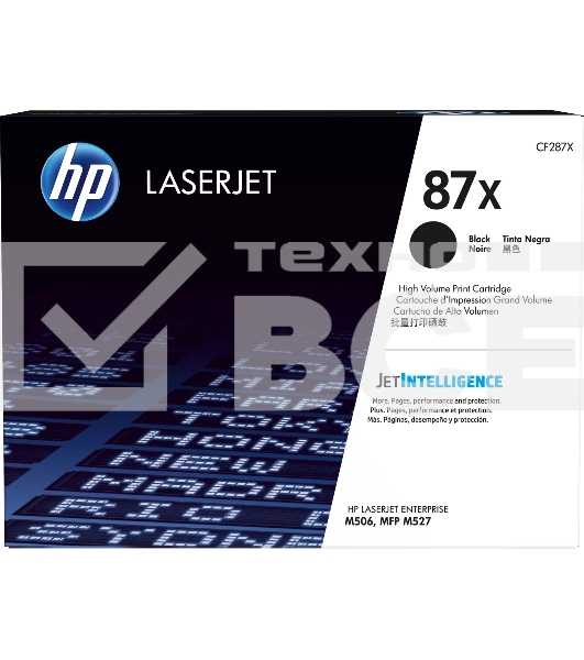 Тонер Картридж HP 87X CF287X черный для HP LJ Ent M506/M527 (18000стр.)