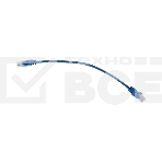 Патч-корд U/UTP, CAT 5e, RJ45-RJ45, 26AWG, ZH нг(А)-HF, синий, 0,3м Rexant, фото2
