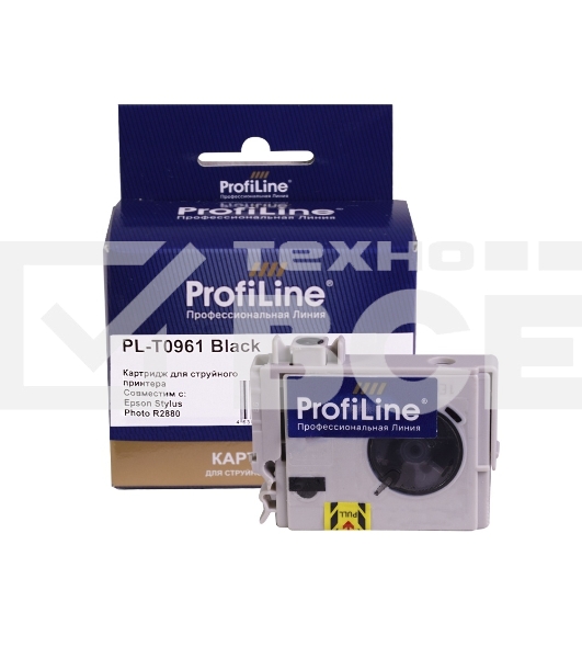 Струйный картридж PL-T0961 для принтеров Epson Stylus Photo R2880 с чернилами Black 11,4 мл ProfiLine