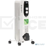 Масляный обогреватель Ballu Classic BOH/CL-05WRN (5 секций), белый, 1000 Вт, 15 м2, термостат, фото3