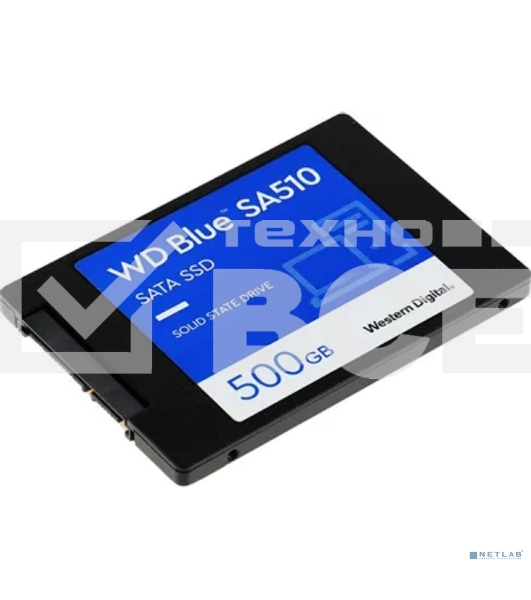 Накопитель SSD WD Blue SA510 WDS500G3B0A, 500GB, SATA III, 2.5