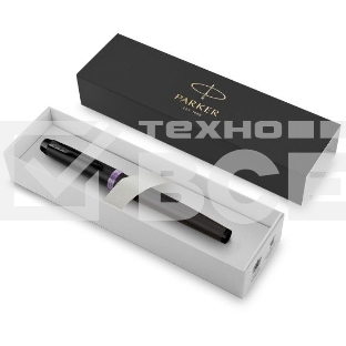 Ручка перьевая Parker IM Vibrant Rings F315 (2172948) Amethyst Purple PVD сталь нержавеющая F подар.кор.