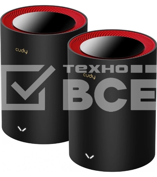Бесшовный Mesh роутер Cudy M3000(2-PACK) AX3000 10/100/1000/2500BASE-T, белый (упак.:2шт)