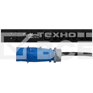 БРП Uniprom, с мониторингом, 0U, 400В, 3Ф, 16A, 36xC13 12xC19, 3м кабель, IEC309