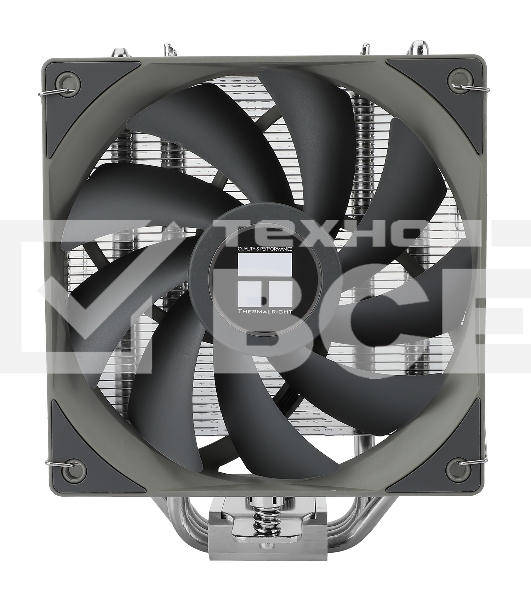 Кулер для процессора Thermalright Assassin Spirit 120 V2 серебристый/черный/серый (4-pin PWM, 154mm, Al/Cu, 4x6mm, 1x120mm, 66.17CFM, 25.6dBA, 1500RPM, S: 1851/1700/1200/115X, AM5/AM4)